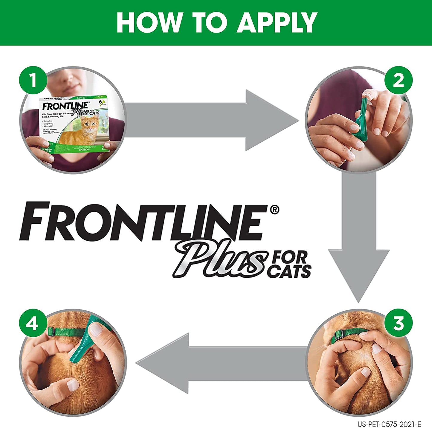 Frontline Plus Flea & Tick Spot Treatment for Cats 3 Month