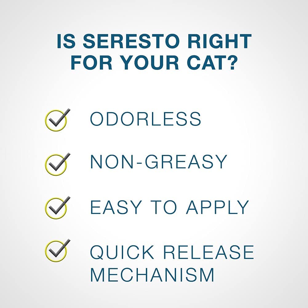 Seresto Flea and Tick Collar for Cats 8-month Flea and Tick Collar for Cats